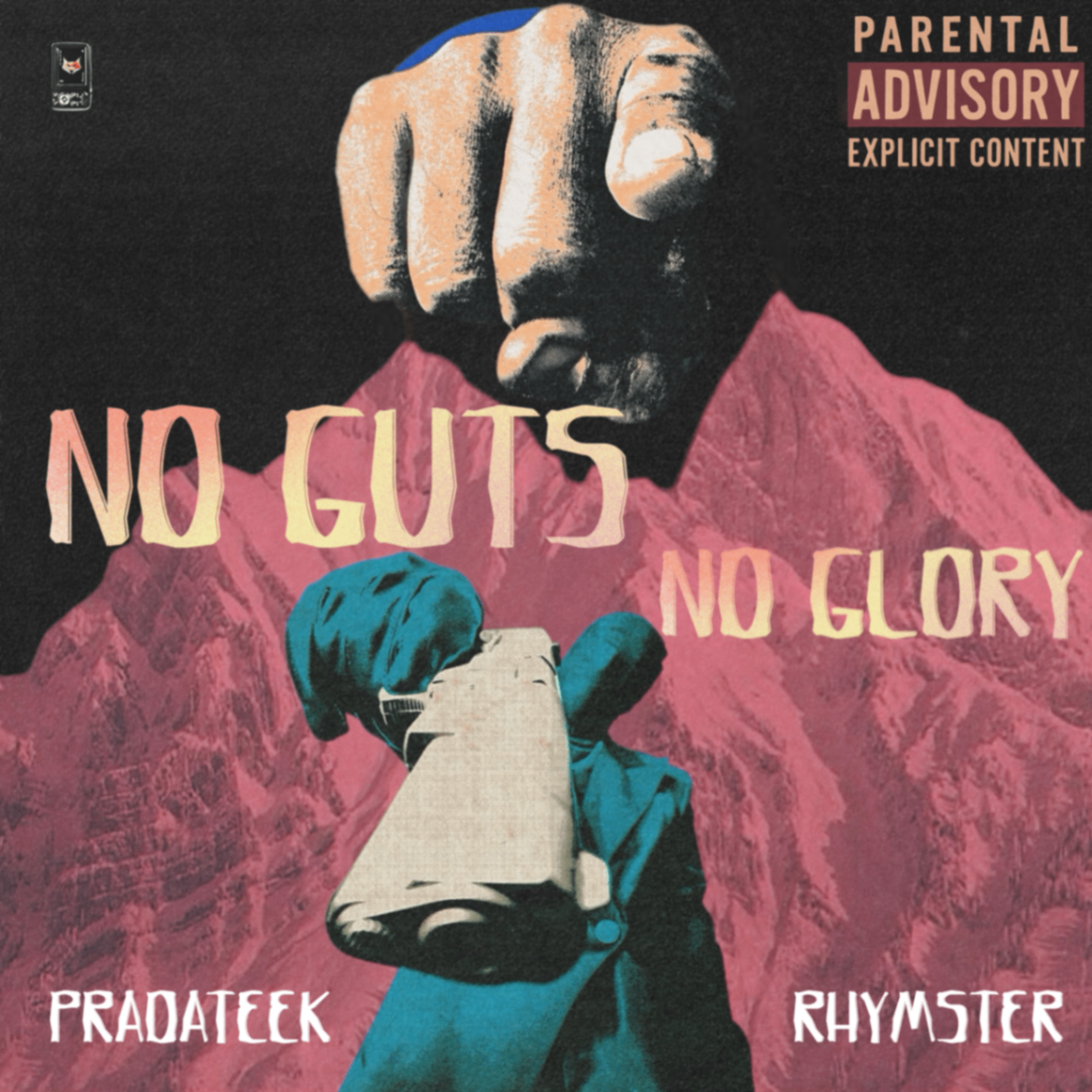 No Guts No Glory cover art with fist and mountain